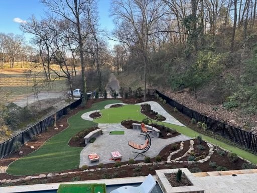 Lawn and turf installation project